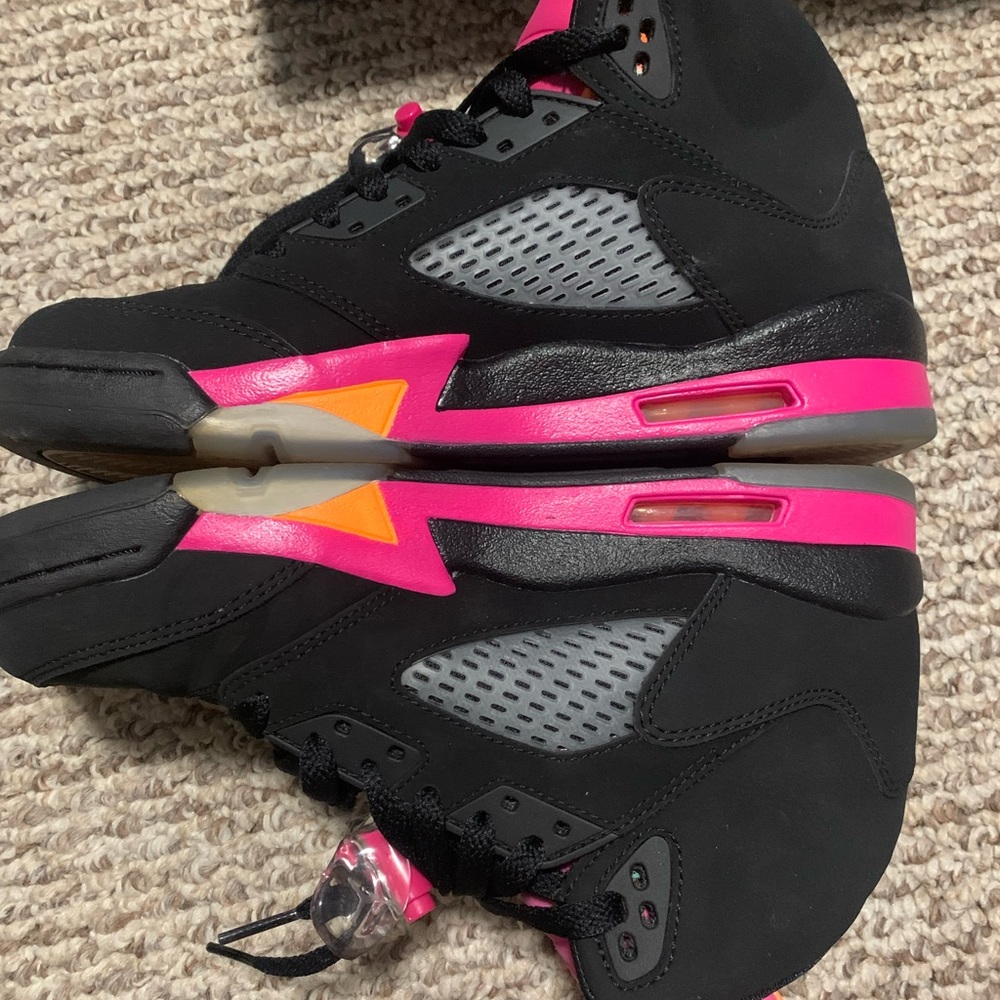 Nike Girls Air Jordan 5 Retro GS Basketball - Picture 6 of 8